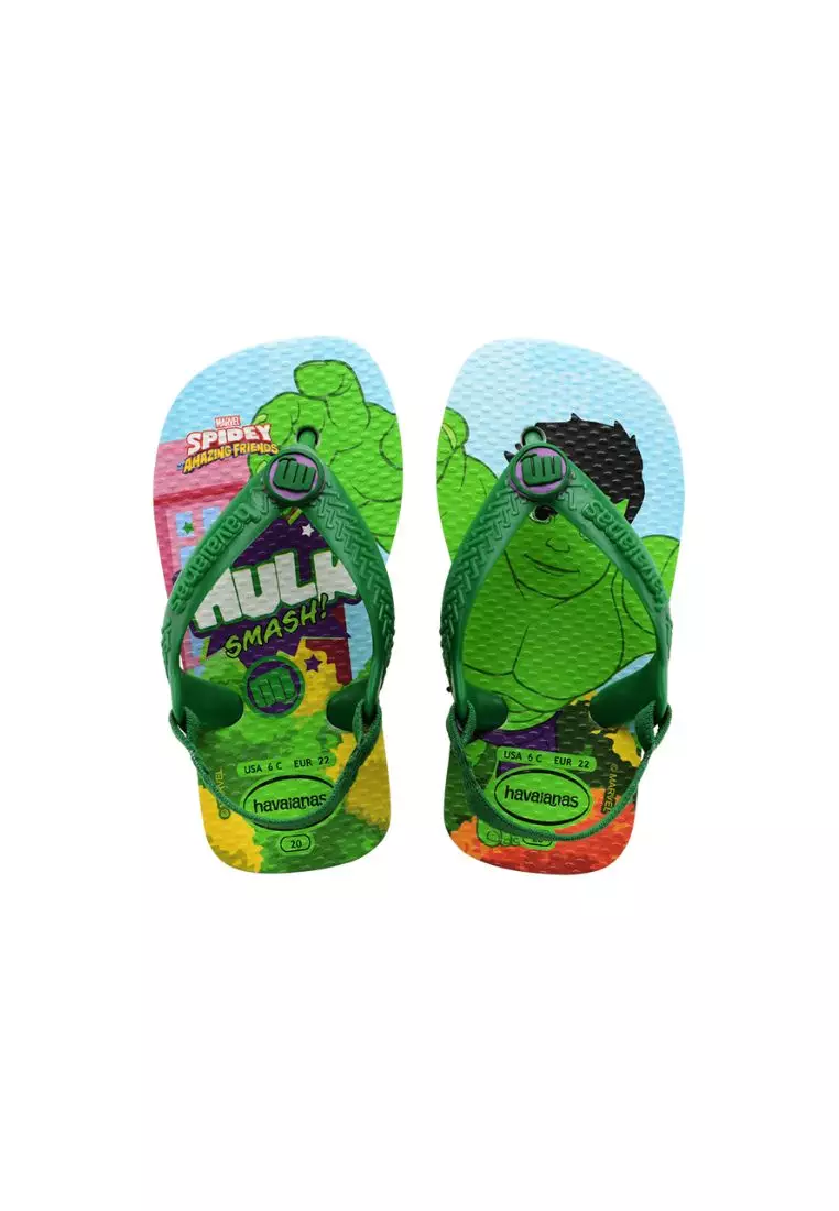 Baby Marvel Flip Flops - White