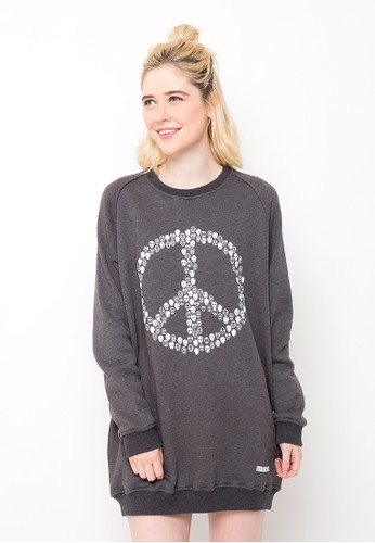 Long Sweater Peace Skull