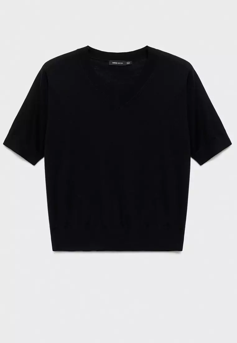 100% Wool V-Neck Sweater