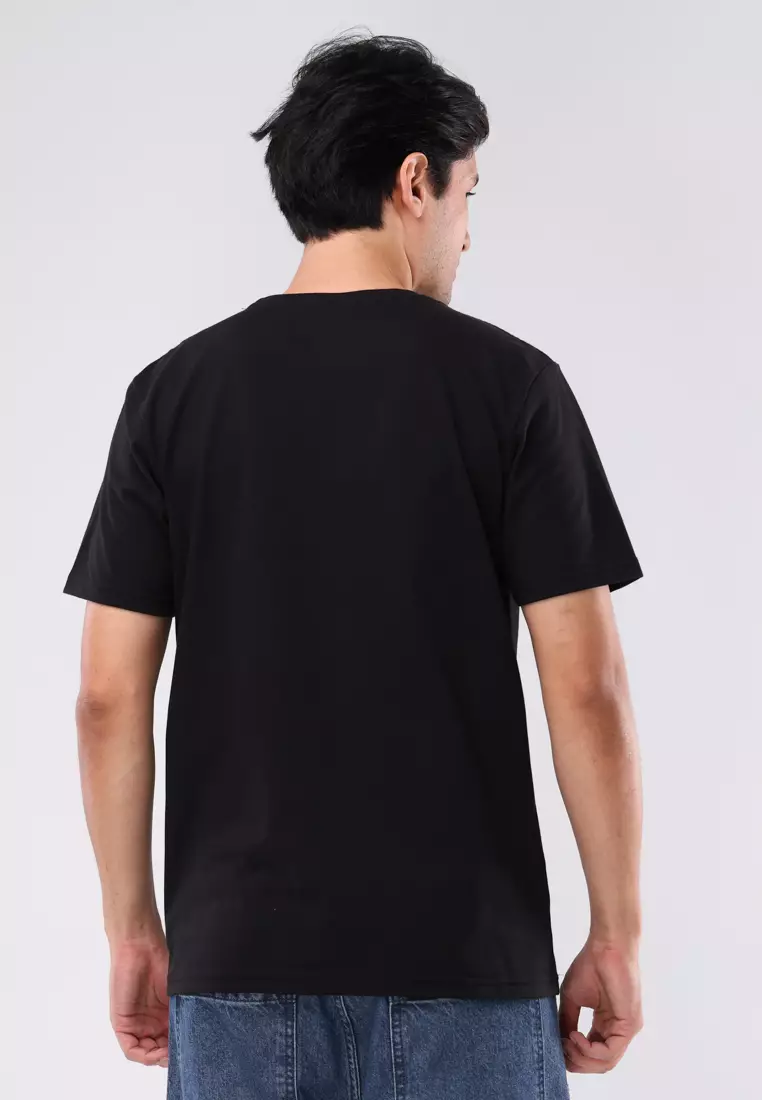 Round Neck Waffle Tee Short Sleeves