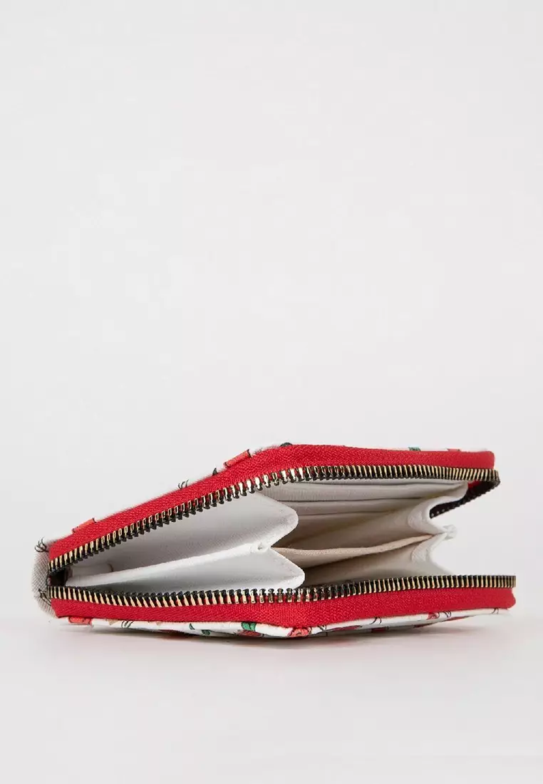 Printed Zip Around Wallet