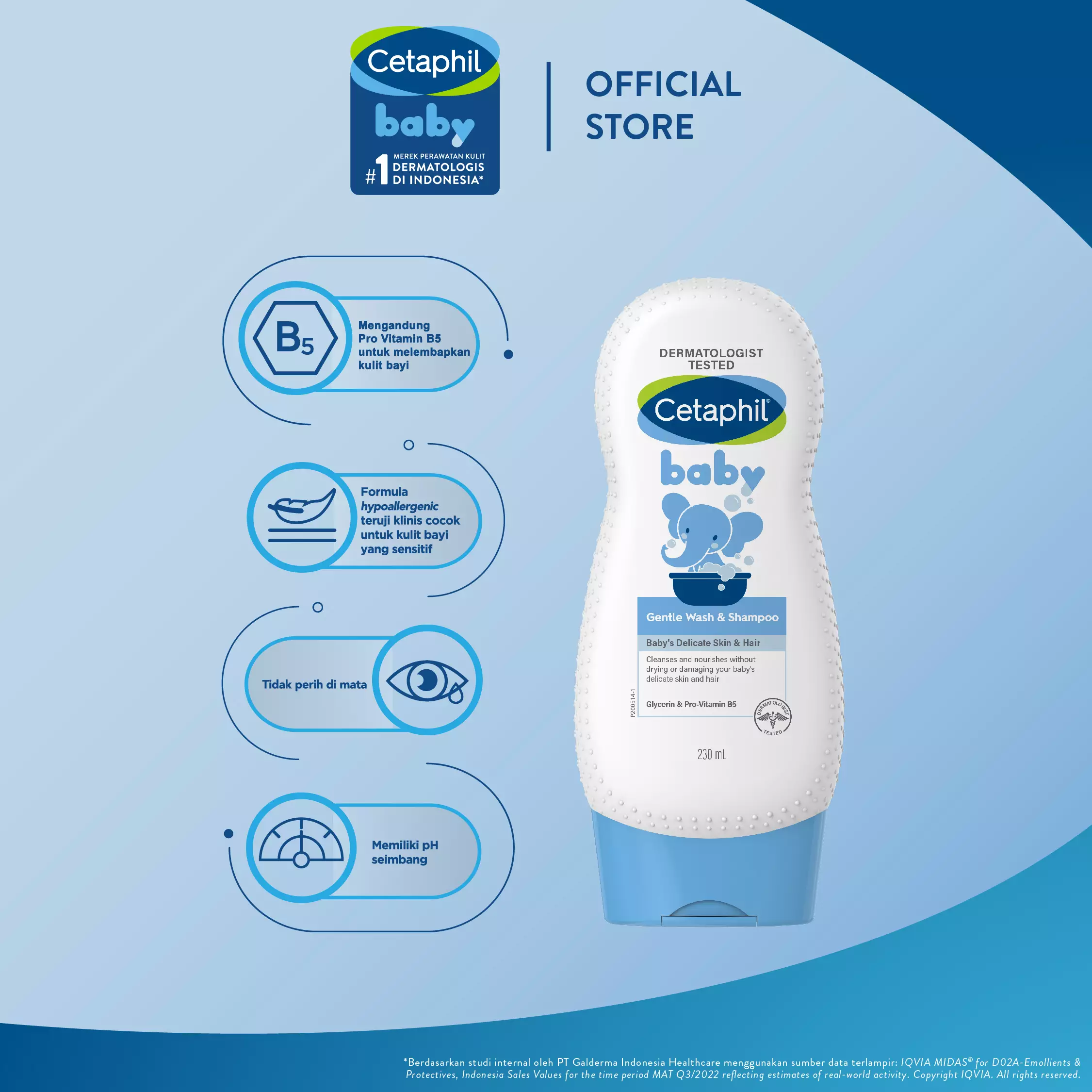 Cetaphil Baby Gentle Wash and Shampoo 230 ML