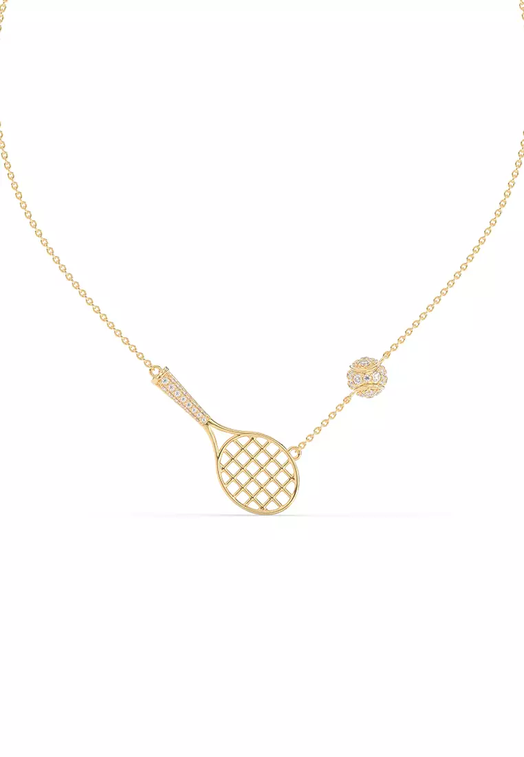 Court Charm Necklace in Vermeil Yellow Gold D/E-VVS/VS (0.50ct TDW)