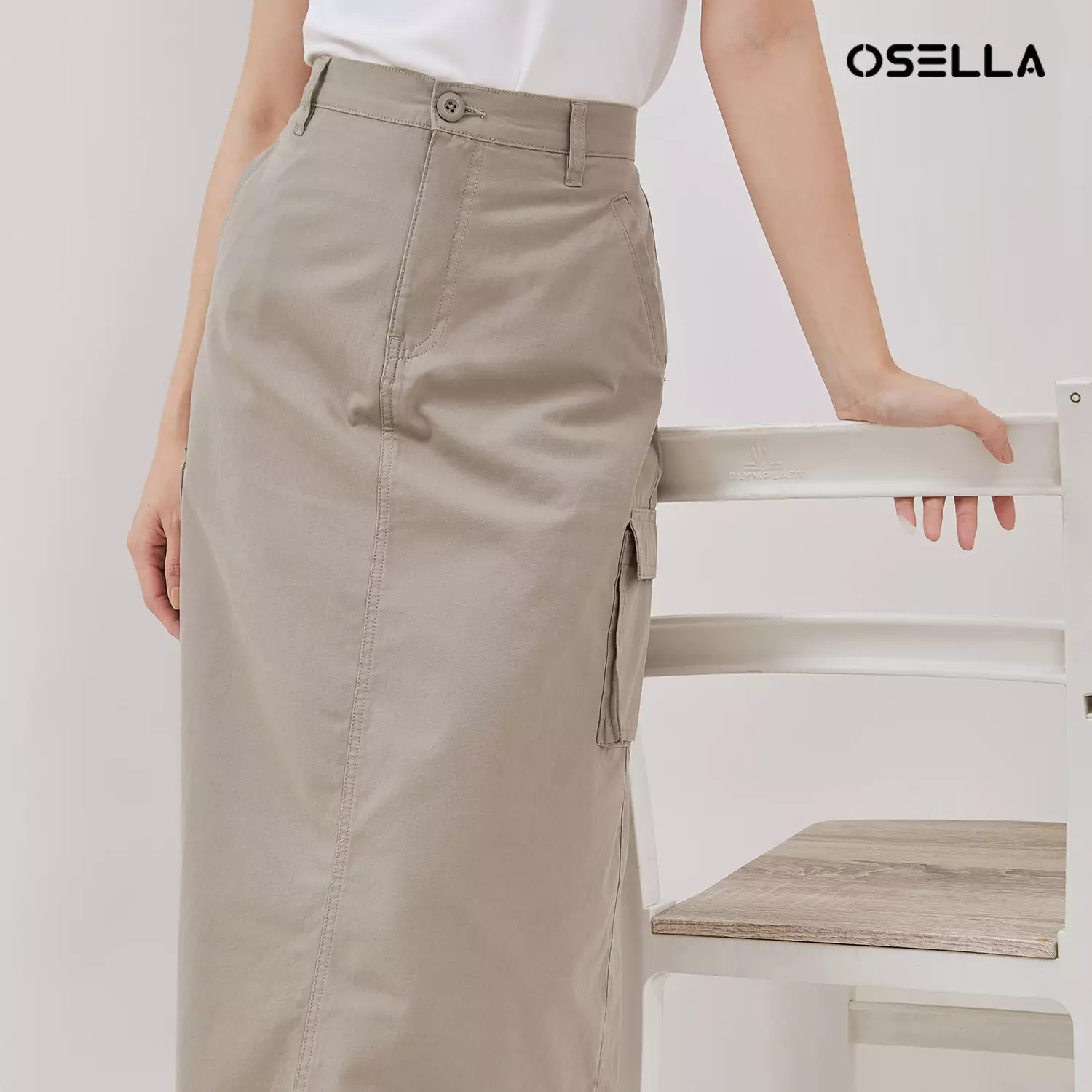 Jual Osella [NEW] Osella Midi Cargo Skirt 21874003 Rok Kargo