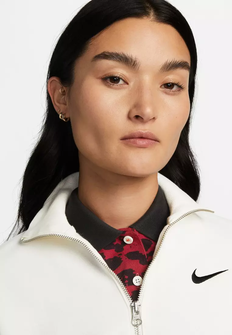 Sportswear Phoenix Fleece Women's Oversized 1/2-Zip Crop Sweatshirt