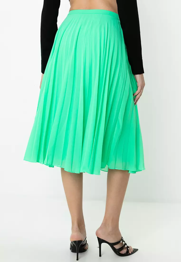 Pleated Midi Skirt