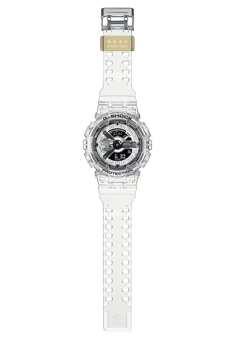 Jam Tangan Analog Digital Pria G-Shock 40th Anniversary Clear Remix GA-114RX-7A Resin Band