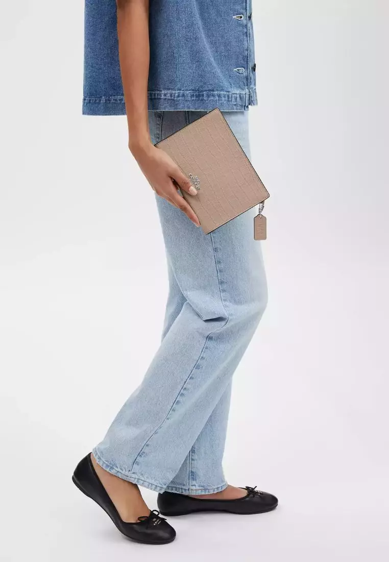 Slim Crossbody Silver Stone