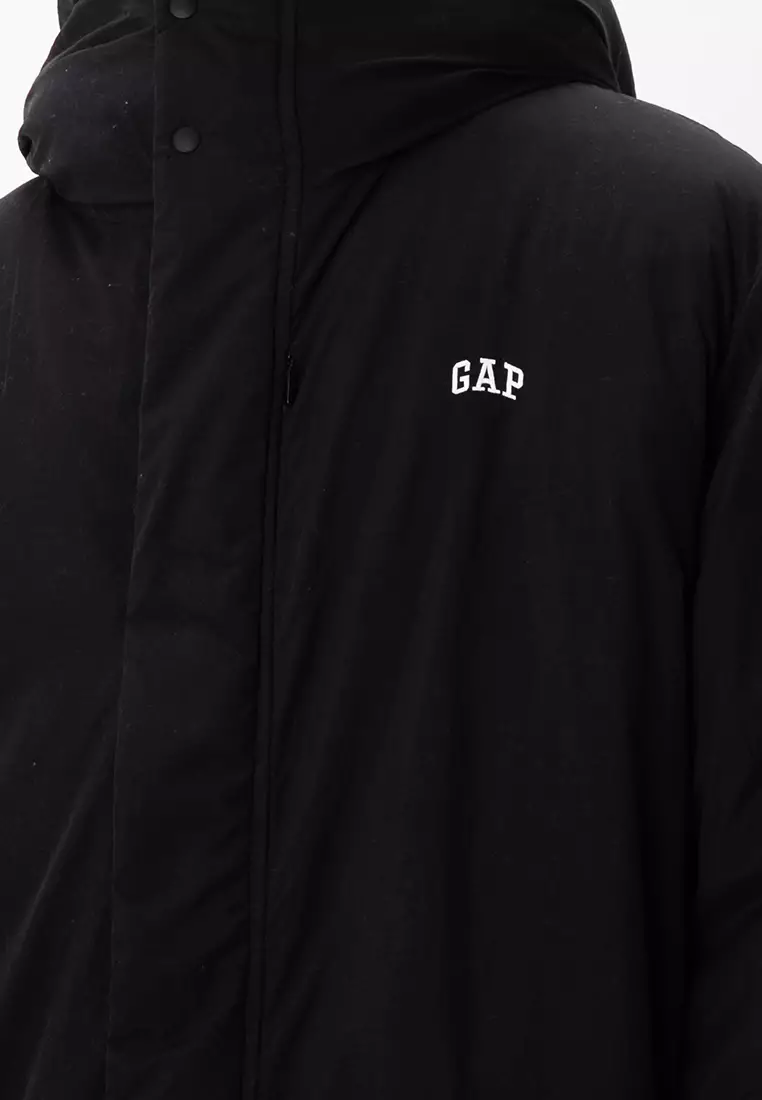 Gap black parka hotsell