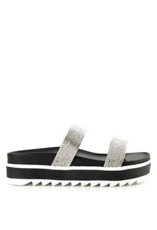 Jual Alivelovearts Kavya Two Strap Wedges Original Zalora Indonesia