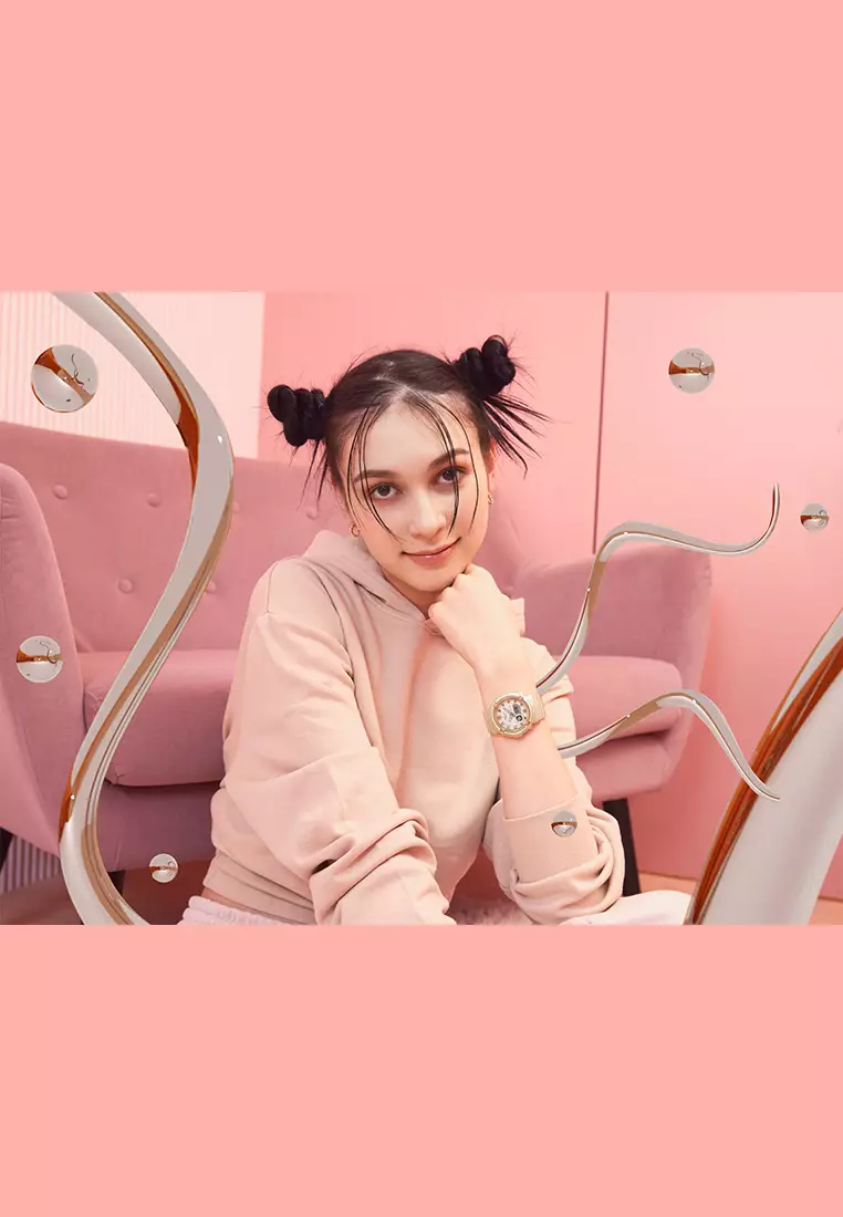 Casio Baby-G - Jam Tangan Analog Digital Wanita - Rosegold - Resin Strap - BGA-280BA-4A