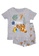 FOX Kids & Baby grey Nemo Melange T-shirt and Shorts Set 19386KA70B30B3GS_1