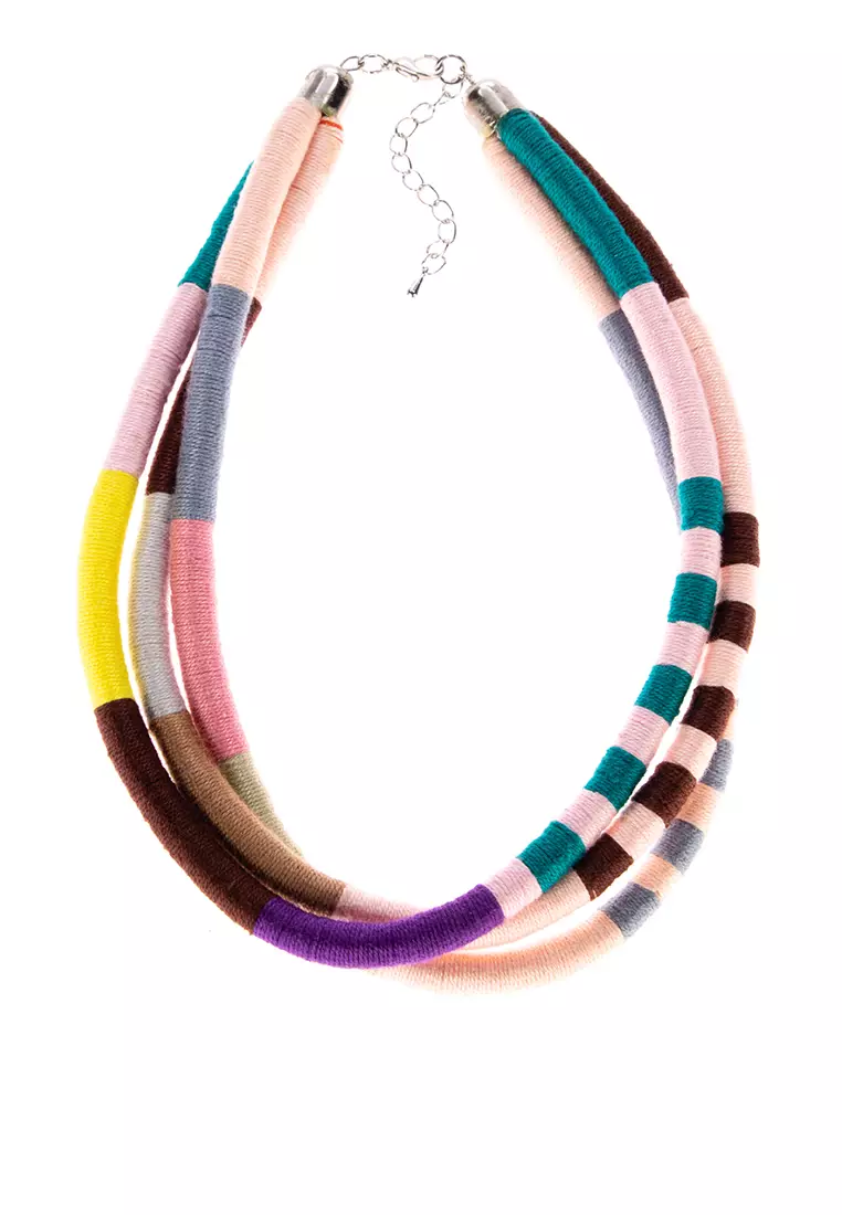 Buy IRAYAMANGYAN ART Thread Necklace Set of 3 2024 Online ZALORA