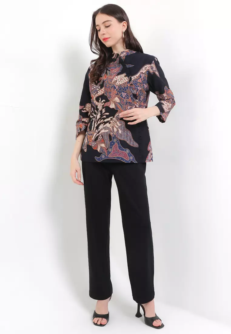 Blouse Batik Daun