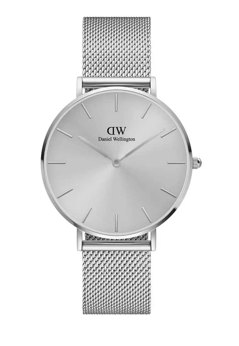 Daniel wellington discount silver mesh watch