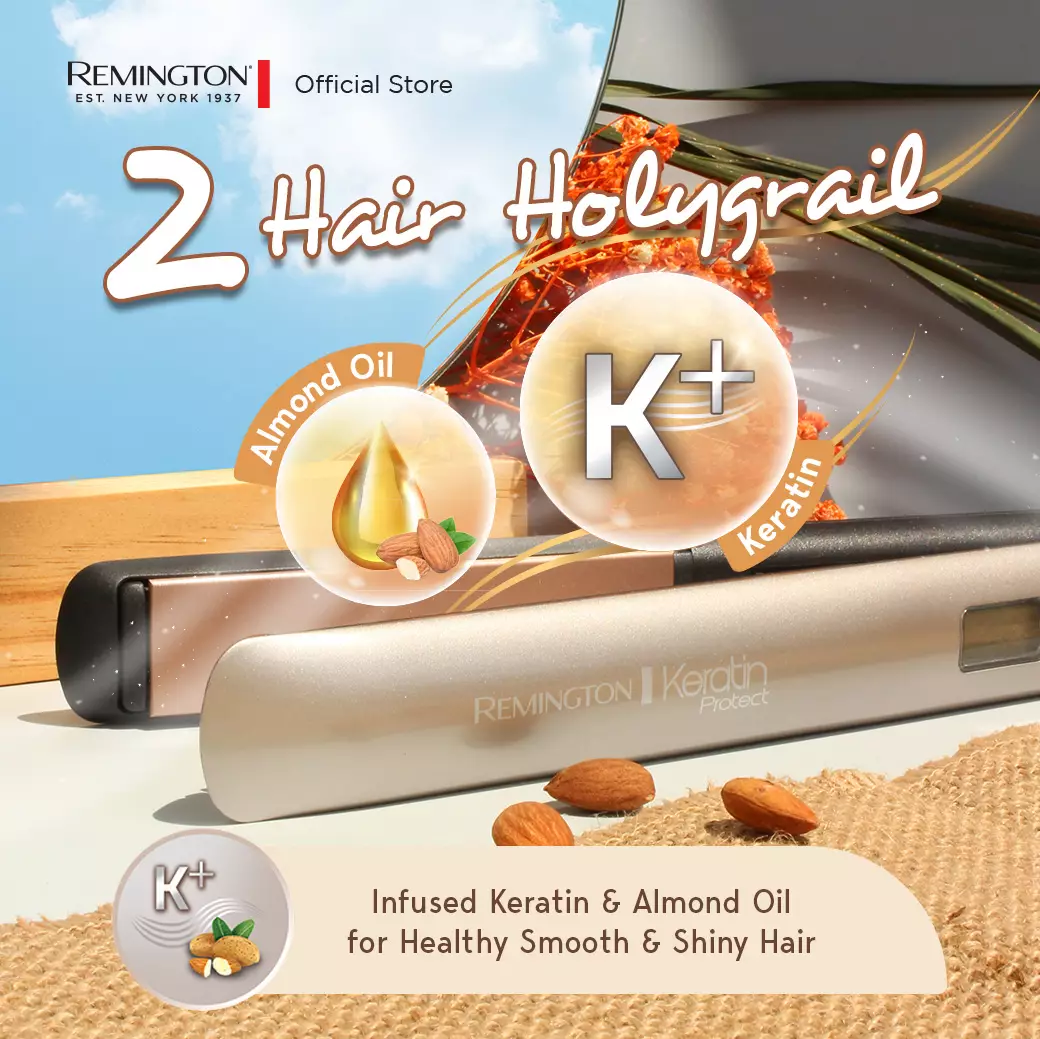 Remington Catokan Pelurus Rambut Keratin Protect S8540
