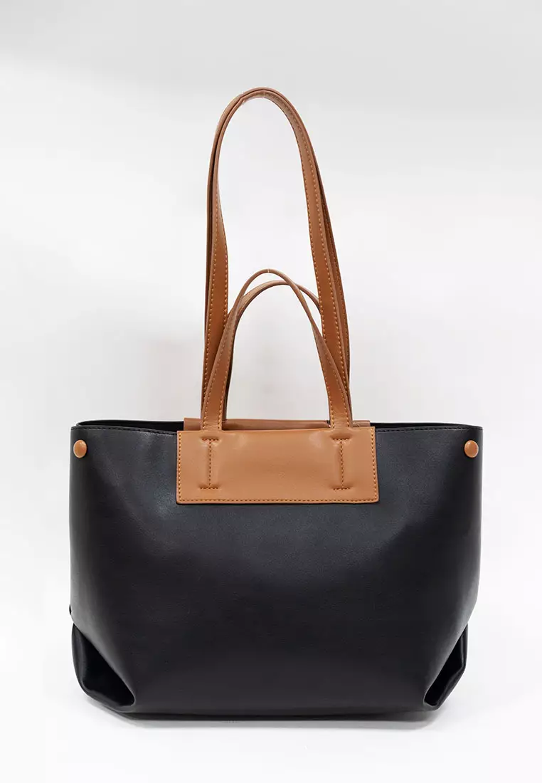 Chloe Color-Block Tote Bag