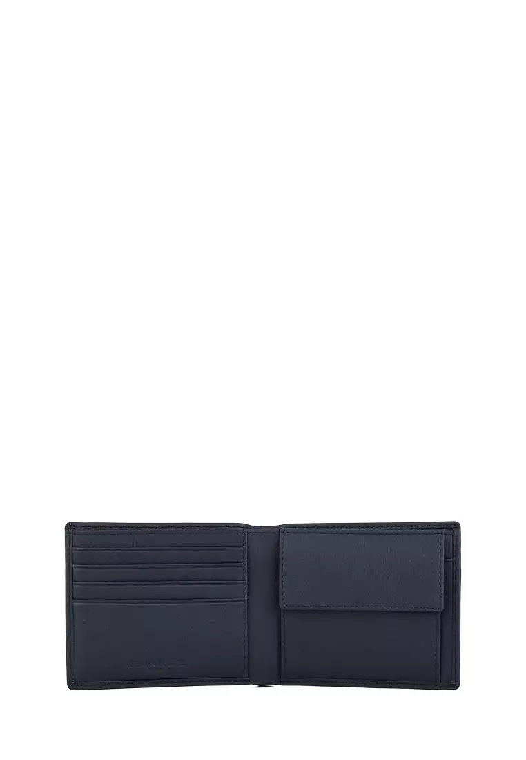 Stitch Bifold Wallet With Coin Compartment