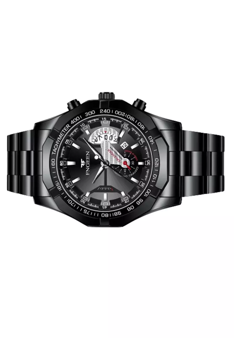 Jam Tangan Analog Pria Fashion Steel Quartz Watch Waterproof ORIGINAL