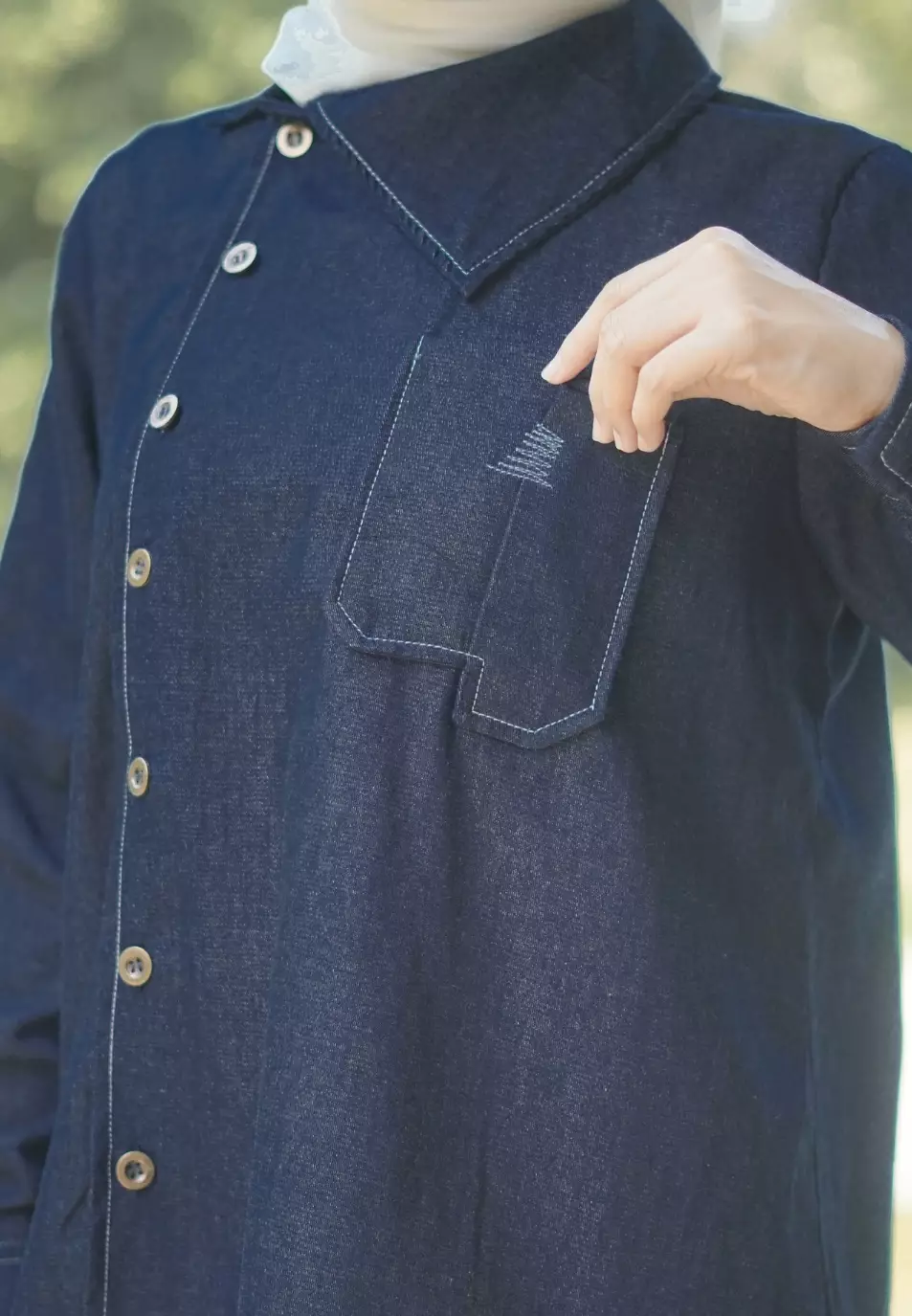 Rossie Denim Shirt - Blue Denim