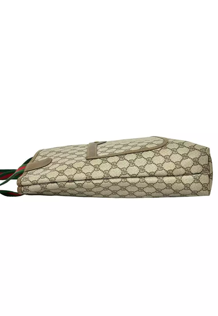 Pre-Loved Gucci Gg Supreme Web Tote