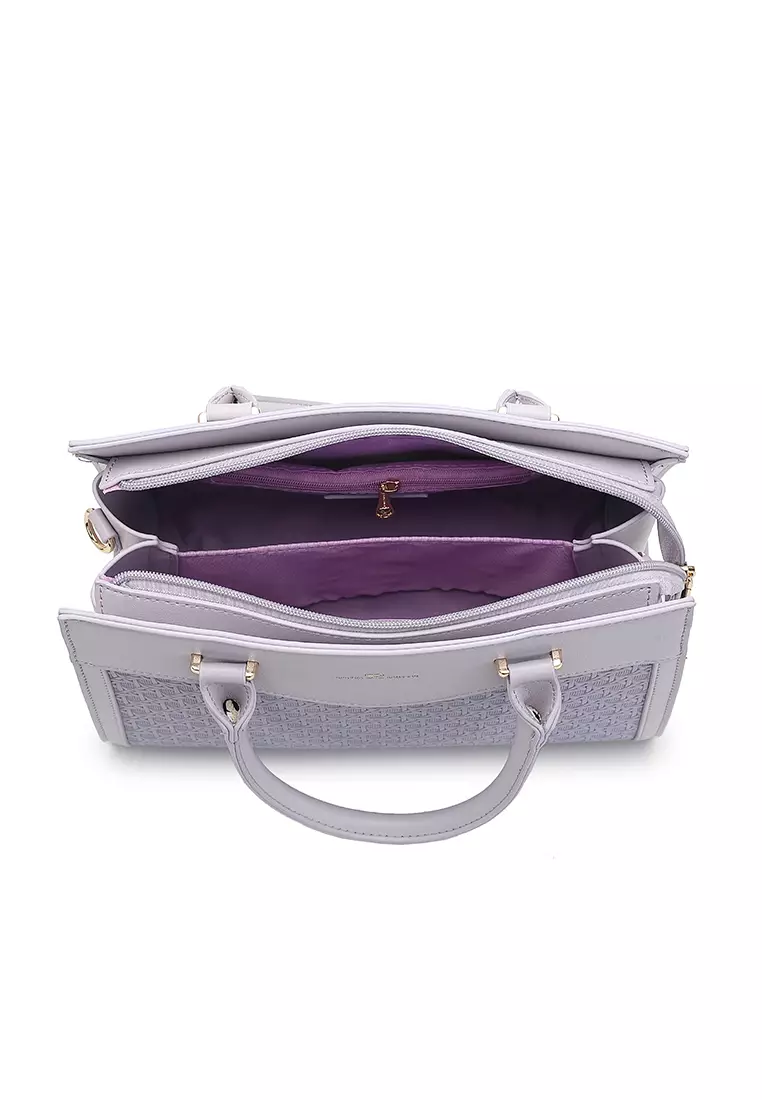 Women's Top Handle Bag / Sling Bag / Crossbody Bag (Tas Selempang / Tas Tangan) - Ungu