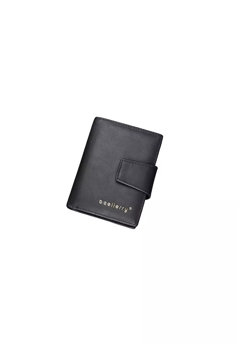 Dompet Pria Pendek Lipat Motif Polos Kulit PU Leather Premium Quality ORIGINAL