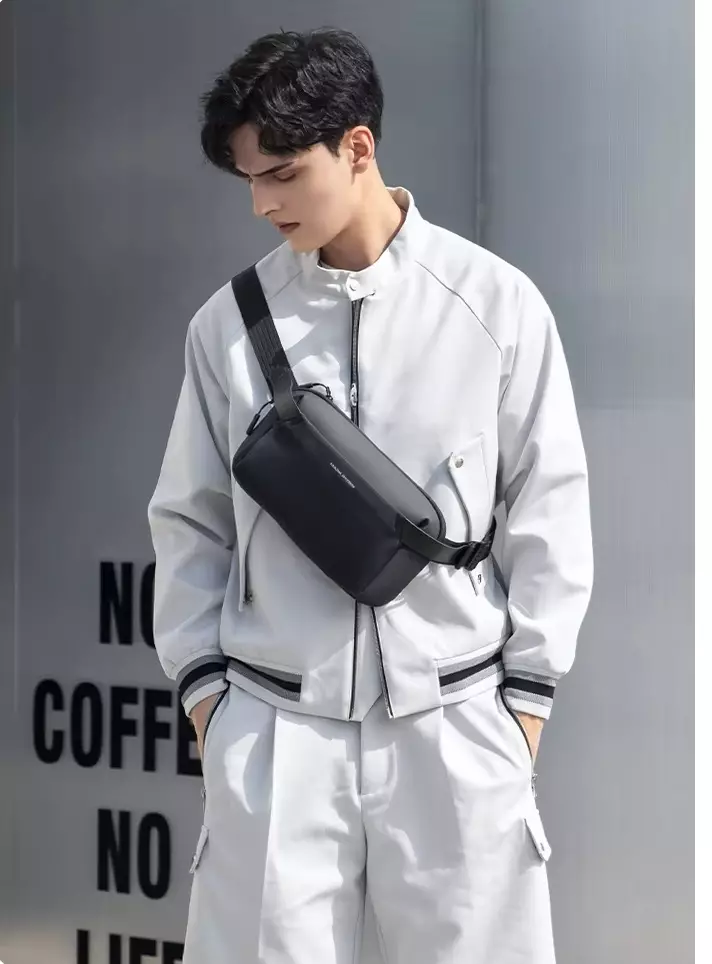 Mark Ryden Tas Selempang Pria Crossbody Sling Bag MR411 - BLACK