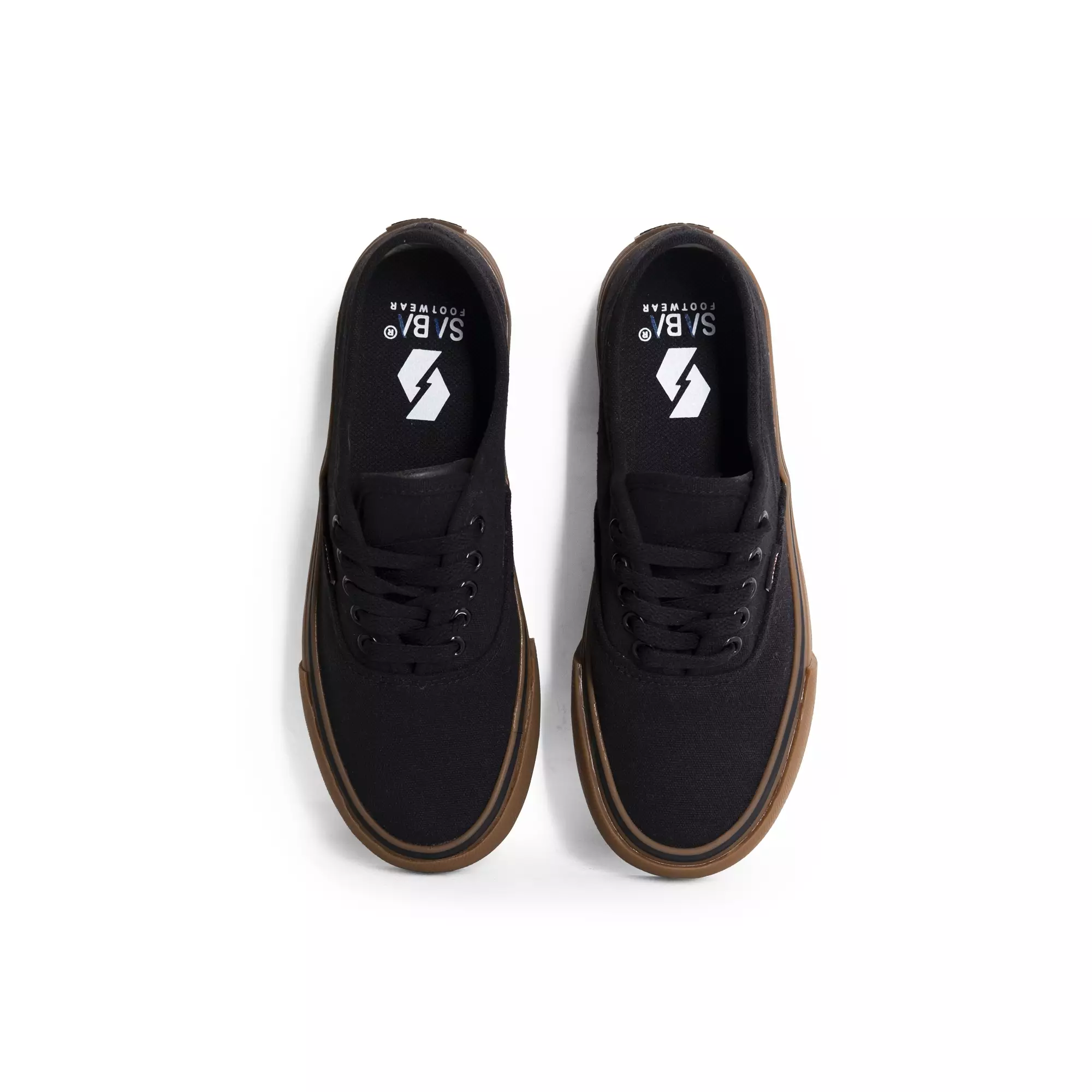 SABA Evermore All Black Dark Gum - Sepatu Sneakers Casual Pria Wanita