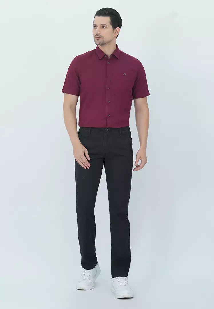 LGS - Celana Chinos - Saku Vest - Regular Fit - Hitam - CCT.569.057.004.C