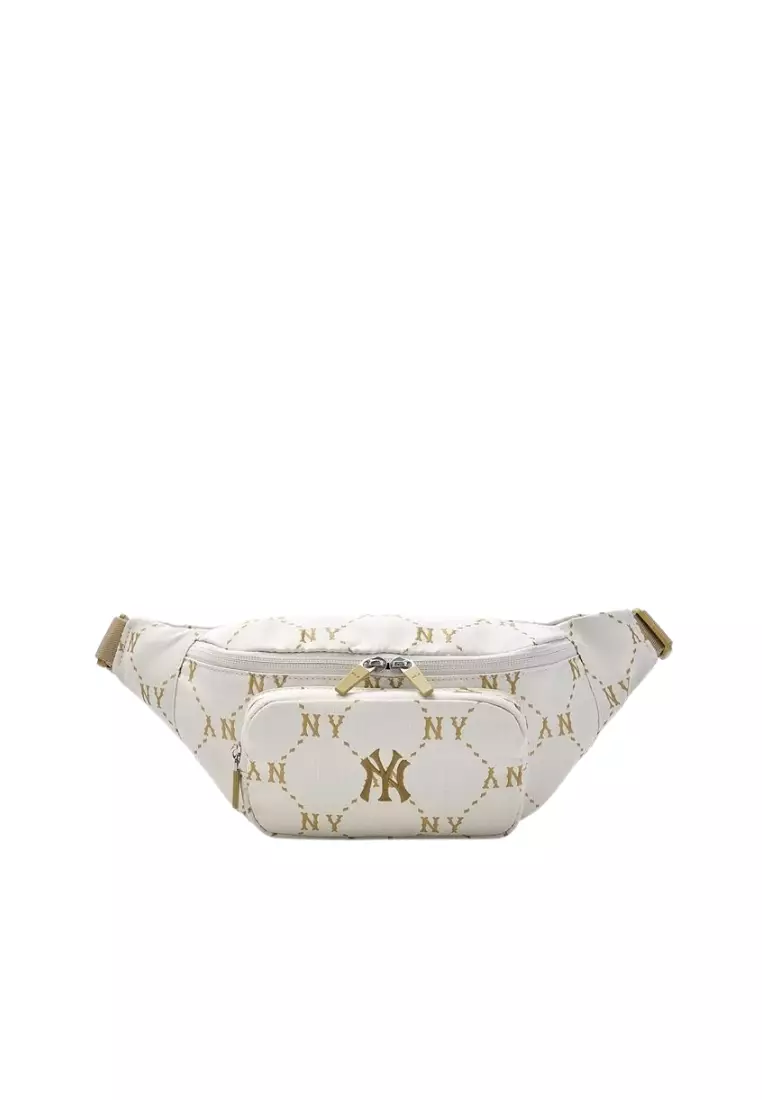 Jual MLB Korea Dia Monogram Sportive Hipsack - NY Ivory