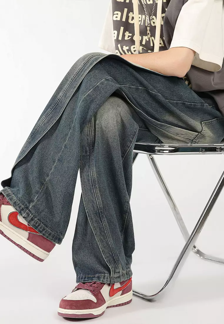 Vintage Washed Loose Fit Jeans LK-DKS2383