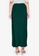 ZALORA BASICS green Maxi Skirt With Slit E245AAA35FF975GS_2