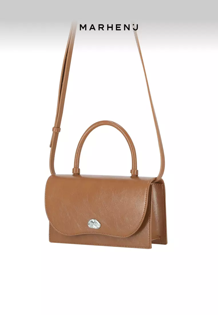 ARCH Vegan Leather Crossbody Bag Cinnamon
