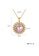 SUNRAIS gold Premium colored stone gold simple design necklace 688B5AC734D425GS_4