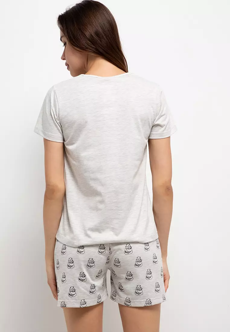 Pyjama Pijama Short Sleeve Short Pants Sleepwear