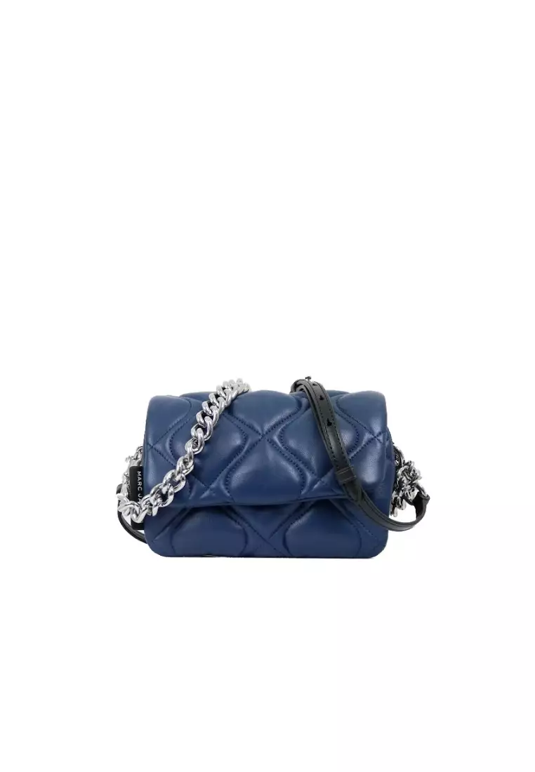 marc jacobs logo quilted phone crossbody bag