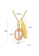 SUNRAIS gold Premium Color Stone Golden Leaf Necklace B8558AC1243DB1GS_4