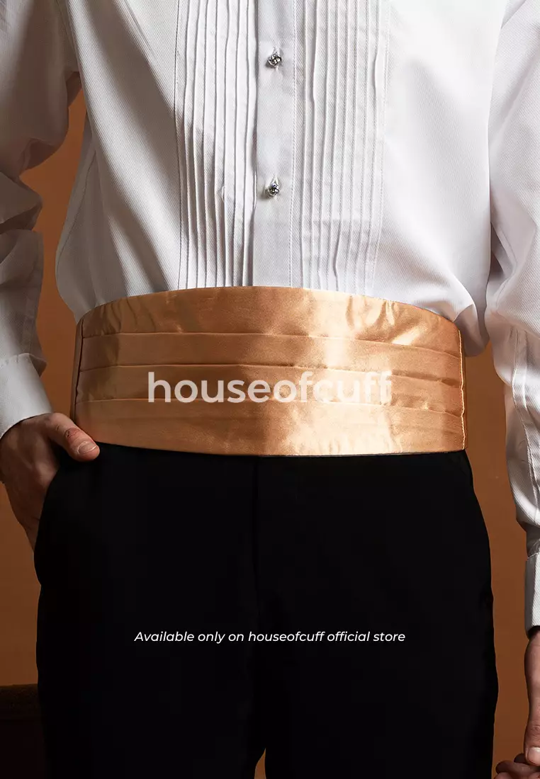 Suspender Gesper Belt Wedding Best Man Cummerbund Rose Gold