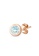 Aquae Jewels pink Earrings My BirthStone, 18K Gold - Rose Gold,Aquamarine 9CD82AC0611B5DGS_3