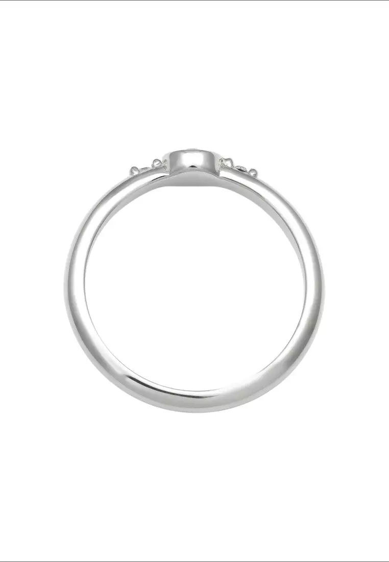 Cincin Perhiasan Perak 925 Wanita Elegant Embellished with Crystal by Swarovski®