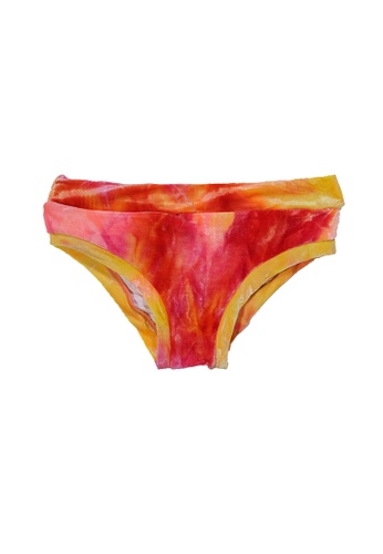 YeoMama Batik red and pink and orange and yellow Fruit Punch Velvet Regular Shorts 6A651US905875FGS_1