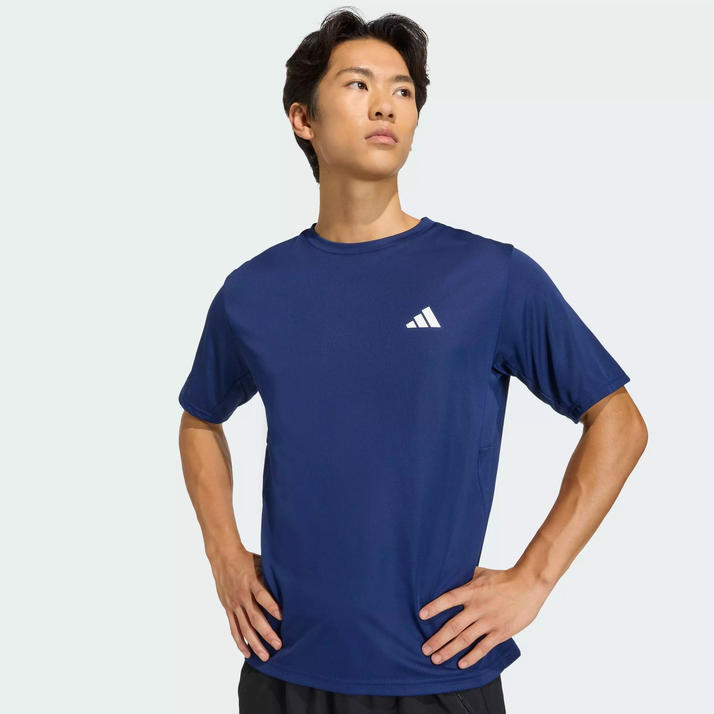 Buy ADIDAS Gym & Training WORKOUT ESSENTIALS BASE T-SHIRT Men Blue