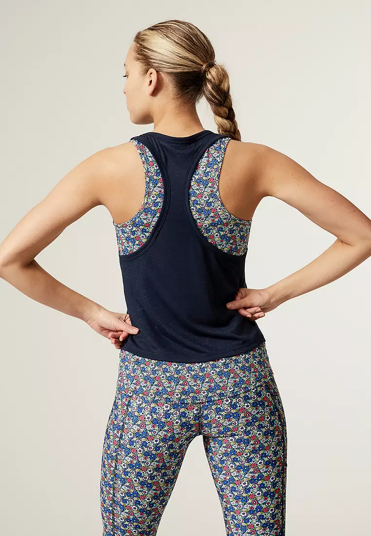 Printed 2-In-1 Vest Top