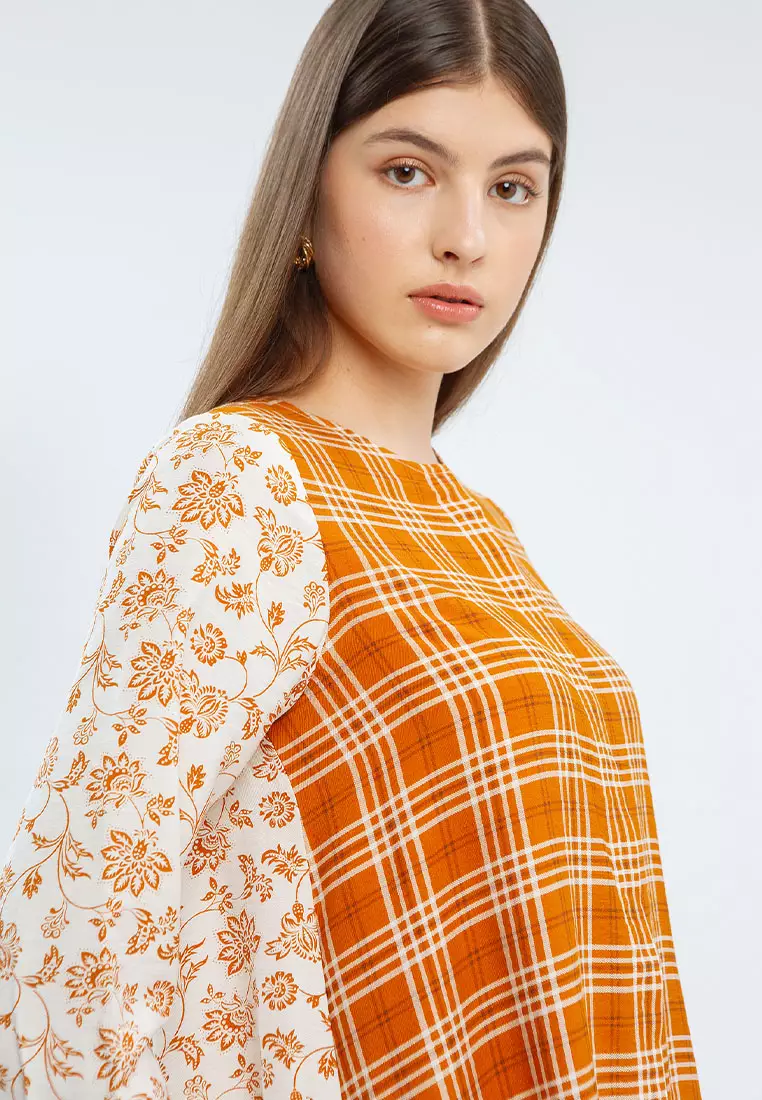 Minimal Cantika Dress Ice Ginger Warna Ice Ginger