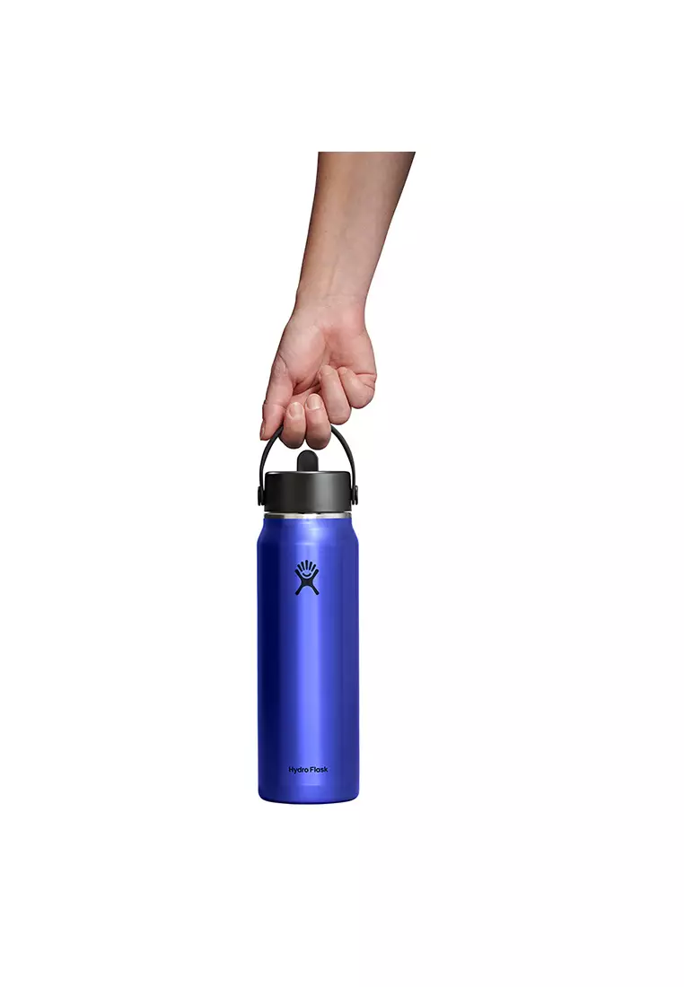 Hydro Flask Lightweight Wide Mouth Flex Straw Cap 32 oz Sapphire Blue