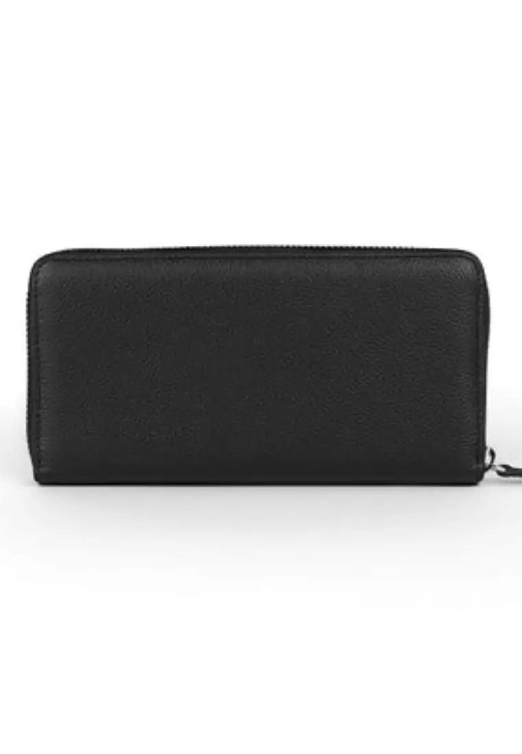 Crossing Milano Long Zip Wallet RFID - Black