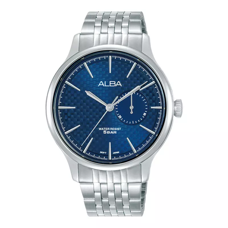 Jam Tangan Pria Alba Prestige A5B003X1 Men Blue Dial Stainless Steel Strap