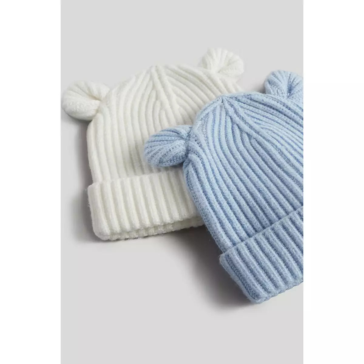 Mothercare Knitted Baby Hats - 2 Pack - Topi Bayi Laki-laki (Multi)