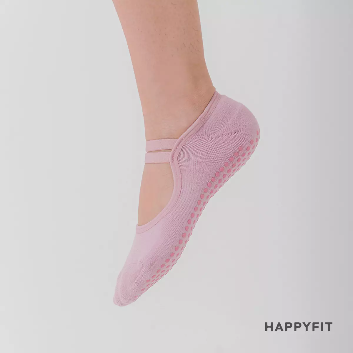 HAPPYFIT GRIP SOCKS BALLET - ROSE DUST